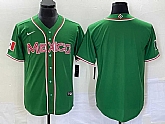Men's Mexico Baseball Blank Green 2023 World Baseball Classic Stitched Jersey,baseball caps,new era cap wholesale,wholesale hats