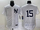 Men's New York Yankees #15 Thurman Munson White Flex Base Stitched Baseball Jersey,baseball caps,new era cap wholesale,wholesale hats