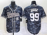 Men's New York Yankees #99 Aaron Judge Grey Camo Cool Base With Patch Stitched Baseball Jerseys,baseball caps,new era cap wholesale,wholesale hats