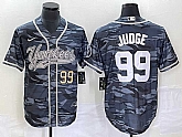 Men's New York Yankees #99 Aaron Judge Numbre Grey Camo Cool Base With Patch Stitched Baseball Jersey,baseball caps,new era cap wholesale,wholesale hats