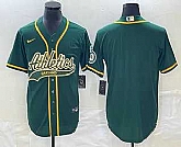 Men's Oakland Athletics Blank Green Cool Base Stitched Baseball Jersey,baseball caps,new era cap wholesale,wholesale hats