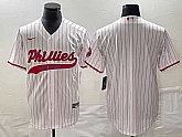 Men's Philadelphia Phillies Blank White Pinstripe Cool Base Stitched Baseball Jersey,baseball caps,new era cap wholesale,wholesale hats