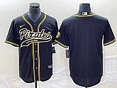 Men's Pittsburgh Pirates Blank Black Cool Base Stitched Baseball Jersey,baseball caps,new era cap wholesale,wholesale hats