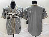 Men's Pittsburgh Pirates Blank Grey Cool Base Stitched Baseball Jersey,baseball caps,new era cap wholesale,wholesale hats