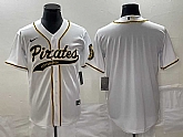 Men's Pittsburgh Pirates Blank White Cool Base Stitched Baseball Jersey,baseball caps,new era cap wholesale,wholesale hats