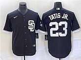 Men's San Diego Padres #23 Fernando Tatis Jr. Black Cool Base Stitched Baseball Jersey,baseball caps,new era cap wholesale,wholesale hats