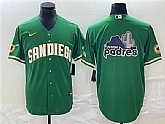 Men's San Diego Padres Green Team Big Logo Cool Base Stitched Baseball Jerseys,baseball caps,new era cap wholesale,wholesale hats