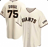 Men's San Francisco Giants #75 Camilo Doval Cream Home Nike Jersey Dzhi,baseball caps,new era cap wholesale,wholesale hats