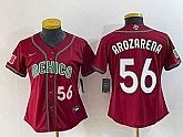 Women's Mexico Baseball #56 Randy Arozarena Number 2023 Red World Classic Stitched Jersey 2,baseball caps,new era cap wholesale,wholesale hats