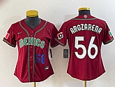 Women's Mexico Baseball #56 Randy Arozarena Number 2023 Red World Classic Stitched Jersey 4,baseball caps,new era cap wholesale,wholesale hats