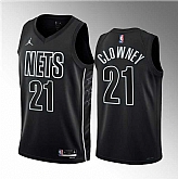 Men's Brooklyn Nets #21 Noah Clowney Black 2023 Draft Statement Edition Stitched Basketball Jersey,baseball caps,new era cap wholesale,wholesale hats
