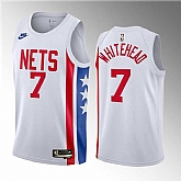 Men's Brooklyn Nets #7 Dariq Whitehead White 2023 Draft Classic Edition Stitched Basketball Jersey,baseball caps,new era cap wholesale,wholesale hats