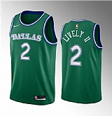 Men's Dallas Mavericks #2 Dereck Lively II Green 2023 Draft Classic Edition Stitched Basketball Jersey,baseball caps,new era cap wholesale,wholesale hats