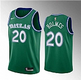 Men's Dallas Mavericks #20 Richaun Holmes Green 2023 Draft Classic Edition Stitched Basketball Jersey,baseball caps,new era cap wholesale,wholesale hats