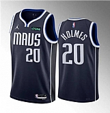 Men's Dallas Mavericks #20 Richaun Holmes Navy 2023 Draft Statement Edition Stitched Basketball Jersey,baseball caps,new era cap wholesale,wholesale hats