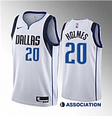 Men's Dallas Mavericks #20 Richaun Holmes White 2023 Draft Association Edition Stitched Basketball Jersey,baseball caps,new era cap wholesale,wholesale hats