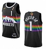 Men's Denver Nuggets #1 Michael Porter Jr. Black 2023 Finals Champions City Edition Stitched Basketball Jersey,baseball caps,new era cap wholesale,wholesale hats