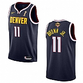 Men's Denver Nuggets #11 Bruce Brown Navy 2023 Finals Champions Icon EditionStitched Basketball Jersey,baseball caps,new era cap wholesale,wholesale hats