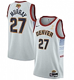 Men's Denver Nuggets #27 Jamal Murray White 2023 Finals Champions Icon Edition Stitched Basketball Jersey,baseball caps,new era cap wholesale,wholesale hats