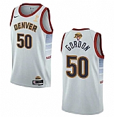 Men's Denver Nuggets #50 Aaron Gordon White 2023 Finals Champions Icon Edition Stitched Basketball Jersey,baseball caps,new era cap wholesale,wholesale hats