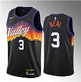Men's Phoenix Suns #3 Bradley Beal Balck 2021-22 City Edition Stitched Basketball Jersey,baseball caps,new era cap wholesale,wholesale hats