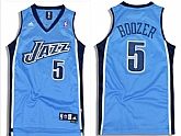 Men's UTAH JAZZ #5 Carlos Boozer Light Blue ADIDAS SWINGMAN JERSEY,baseball caps,new era cap wholesale,wholesale hats