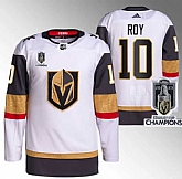 Men's Vegas Golden Knights #10 Nicolas Roy White 2023 Stanley Cup Champions Stitched Jersey,baseball caps,new era cap wholesale,wholesale hats