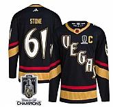 Men's Vegas Golden Knights #61 Mark Stone Black 2023 Stanley Cup Champions Reverse Retro Stitched Jersey,baseball caps,new era cap wholesale,wholesale hats