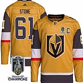 Men's Vegas Golden Knights #61 Mark Stone Gold 2023 Stanley Cup Champions Stitched Jersey,baseball caps,new era cap wholesale,wholesale hats