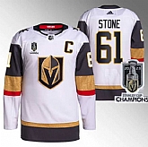 Men's Vegas Golden Knights #61 Mark Stone White 2023 Stanley Cup Champions Stitched Jersey,baseball caps,new era cap wholesale,wholesale hats