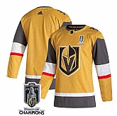 Men's Vegas Golden Knights Blank Gold 2023 Stanley Cup Champions Stitched Jersey,baseball caps,new era cap wholesale,wholesale hats