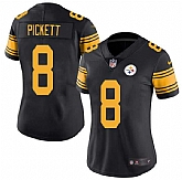 Women's Pittsburgh Steelers #8 Kenny Pickett Black Color Rush Limited Stitched Jersey Dzhi,baseball caps,new era cap wholesale,wholesale hats