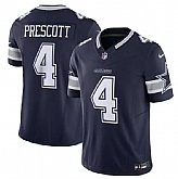 Men & Women & Youth Dallas Cowboys #4 Dak Prescott Navy 2023 F.U.S.E. Vapor Limited Stitched Football Jersey,baseball caps,new era cap wholesale,wholesale hats