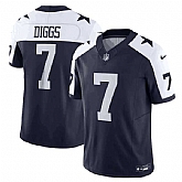 Men & Women & Youth Dallas Cowboys #7 Trevon Diggs Navy Thanksgiving 2023 F.U.S.E. Limited Stitched Football Jersey,baseball caps,new era cap wholesale,wholesale hats