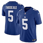 Men & Women & Youth New York Giants #5 Kayvon Thibodeaux Blue 2023 F.U.S.E. Vapor Untouchable Limited Stitched Jersey,baseball caps,new era cap wholesale,wholesale hats