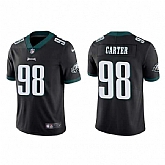 Men & Women & Youth Philadelphia Eagles #98 Jalen Carter Black Vapor Untouchable Limited Stitched Jersey,baseball caps,new era cap wholesale,wholesale hats