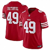 Men & Women & Youth San Francisco 49ers #49 Faithful Red 2023 F.U.S.E. Vapor Untouchable Limited Stitched Football Jersey,baseball caps,new era cap wholesale,wholesale hats