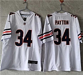 Men's Chicago Bears #34 Walter Payton White 2023 F.U.S.E. Vapor Untouchable Limited Stitched Football Jersey,baseball caps,new era cap wholesale,wholesale hats