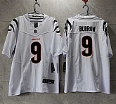 Men's Cincinnati Bengals #9 Joe Burrow White 2023 F.U.S.E. Vapor Untouchable Limited Stitched Jersey,baseball caps,new era cap wholesale,wholesale hats