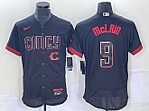 Men's Cincinnati Reds #9 Matt McLain Black 2023 City Connect Flex Base Stitched Jersey1,baseball caps,new era cap wholesale,wholesale hats