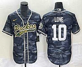 Men's Green Bay Packers #10 Jordan Love Grey Camo With Patch Cool Base Stitched Baseball Jersey,baseball caps,new era cap wholesale,wholesale hats