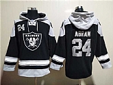 Men's Las Vegas Raiders #24 Johnathan Abram Black Ageless Must-Have Lace-Up Pullover Hoodie,baseball caps,new era cap wholesale,wholesale hats