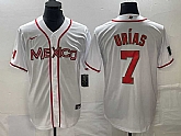 Men's Mexico Baseball #7 Julio Urias NEW 2023 White World Classic Stitched Jersey,baseball caps,new era cap wholesale,wholesale hats