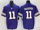 Men's Minnesota Vikings #11 Daunte Culpepper Purple 2023 FUSE Vapor Limited Throwback Stitched Jersey,baseball caps,new era cap wholesale,wholesale hats