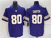 Men's Minnesota Vikings #80 Cris Carter Purple 2023 F.U.S.E. Vapor Untouchable Limited Stitched Jersey,baseball caps,new era cap wholesale,wholesale hats