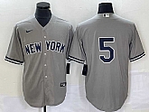 Men's New York Yankees #5 Joe DiMaggio Grey Cool Base Stitched Baseball Jersey,baseball caps,new era cap wholesale,wholesale hats