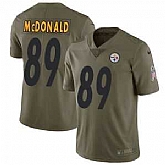 Men's Nike Pittsburgh Steelers #89 Vance McDonald Limited Olive 2017 Salute to Service NFL Jersey Dyin,baseball caps,new era cap wholesale,wholesale hats