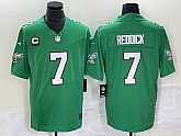 Men's Philadelphia Eagles #7 Haason Reddick Green 2023 F.U.S.E. With C Patch Vapor Untouchable Stitched Football Jersey,baseball caps,new era cap wholesale,wholesale hats