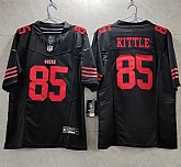Men's San Francisco 49ers #85 George Kittle Black 2023 F.U.S.E. Vapor Untouchable Limited Stitched Football Jersey,baseball caps,new era cap wholesale,wholesale hats