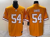 Men's Tampa Bay Buccaneers #54 Lavonte David Orange 2023 F.U.S.E. Throwback Limited Stitched Jersey,baseball caps,new era cap wholesale,wholesale hats